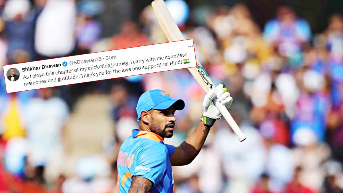 Shikhar Dhawan announces retirement