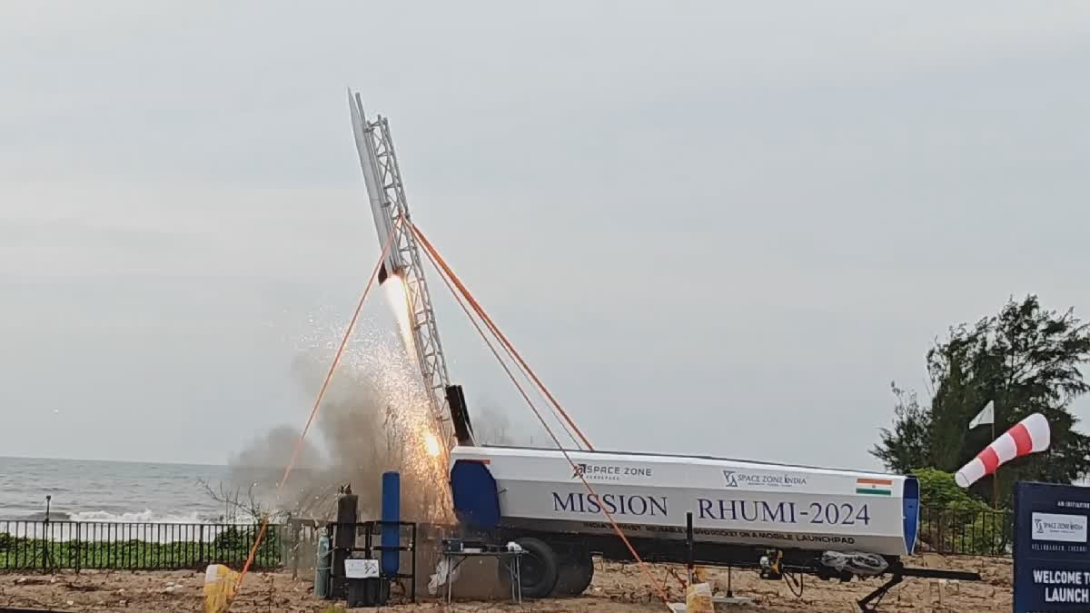 first reusable hybrid rocket launched successfully rhumi