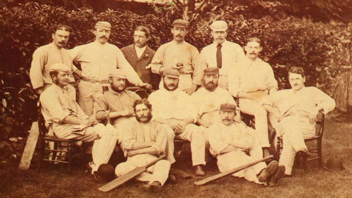 England's 1876-77 squad that played the first Test