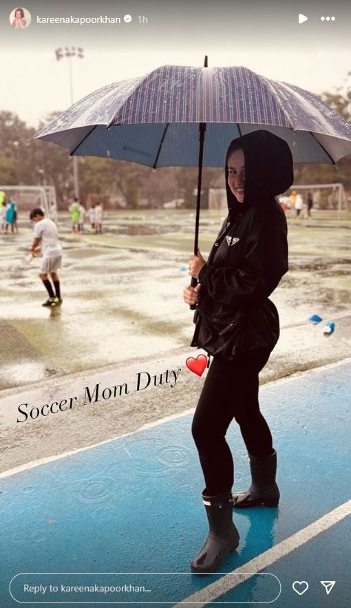 Kareena Kapoor Khan Embraces Her 'Soccer Mom Duty' In The 'Baarish' - See Pics