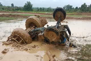 BALRAMPUR TRACTOR OVERTURNED