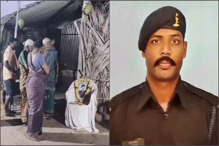 HEART ATTACK  CHAMARAJANAGAR SOLDIER DIED  PUNJAB BORDER  CHAMARAJANAGARA