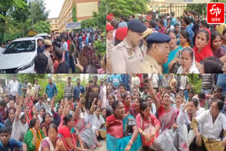 Protest in Silchar Medical College Hospital