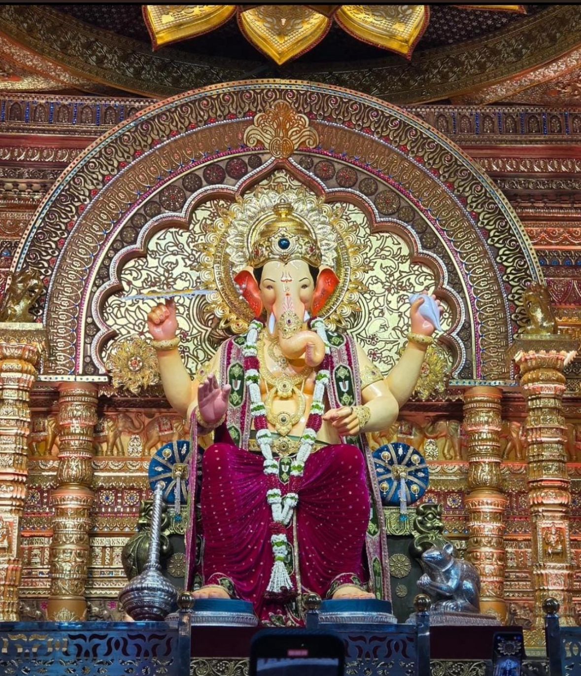 First glimpse of Mumbai's Lalbaugcha Raja seen