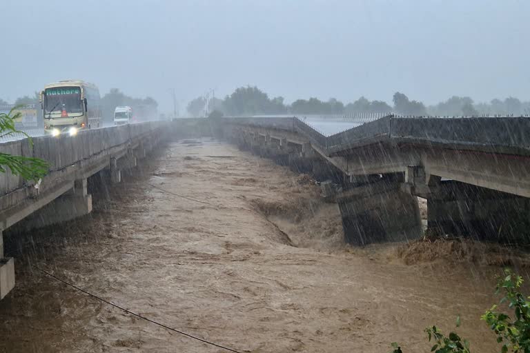 J-K: Flood-Like Situation In Parts Of Jammu After Heavy Rains; Vital Bridge Collapses In Kathua