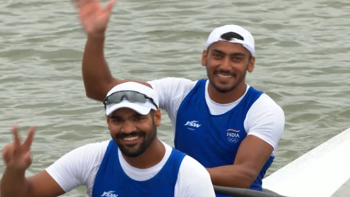 Lightweight Mens Double Sculls Results  India Win Second Medal In Asian Games 2023  Asian Games 2023  Asian Games 2023 India Medals  ഏഷ്യന്‍ ഗെയിംസ്  ഏഷ്യന്‍ ഗെയിംസ് തുഴച്ചില്‍  ഏഷ്യന്‍ ഗെയിംസ് ഇന്ത്യ രണ്ടാം മെഡല്‍  അര്‍ജുന്‍ ലാല്‍ അരവിന്ദ് സിങ് സഖ്യം  India Won Second Medal In Asian Games 2023