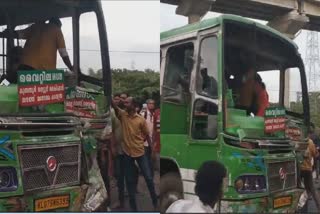 Private Bus Accident In Kochi  Private Bus Accident  Bus Accident In Kochi  Private Bus Accident Vyttila  accident news  വൈറ്റിലയിൽ  സ്വകാര്യ ബസുകൾ കൂട്ടിയിടിച്ചു  അപകടത്തിൽ യാത്രക്കാർക്ക് പരിക്ക്‌  സഫ എന്ന സ്വകാര്യബസ്സിനെതിരെ കേസെടുത്ത്‌ പൊലീസ്  ഓട്ടോറിക്ഷയിലും ബസ് തട്ടി  കൊച്ചിയിൽ സ്വകാര്യ ബസ്സുകളുടെ മത്സരയോട്ടം  മത്സരയോട്ടത്തെ തുടർന്നുണ്ടായ അപകടം