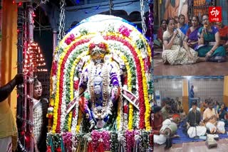 தஞ்சாவூரில் பக்தர்கள் பஜனை பாட, மலர்களால் அலங்கரிக்கப்பட்ட ஊஞ்சலில் எழுந்தருளிய மஹா கணபதி!