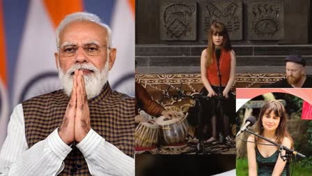 German Singer Cassmae, PM Modi