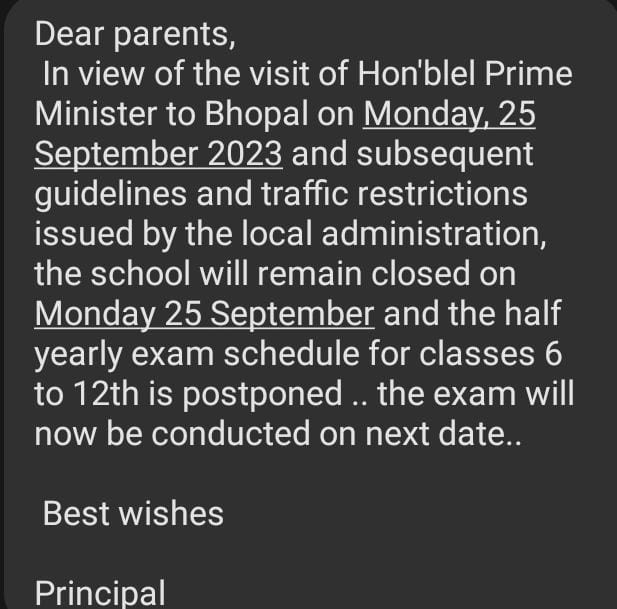 MP School Closed