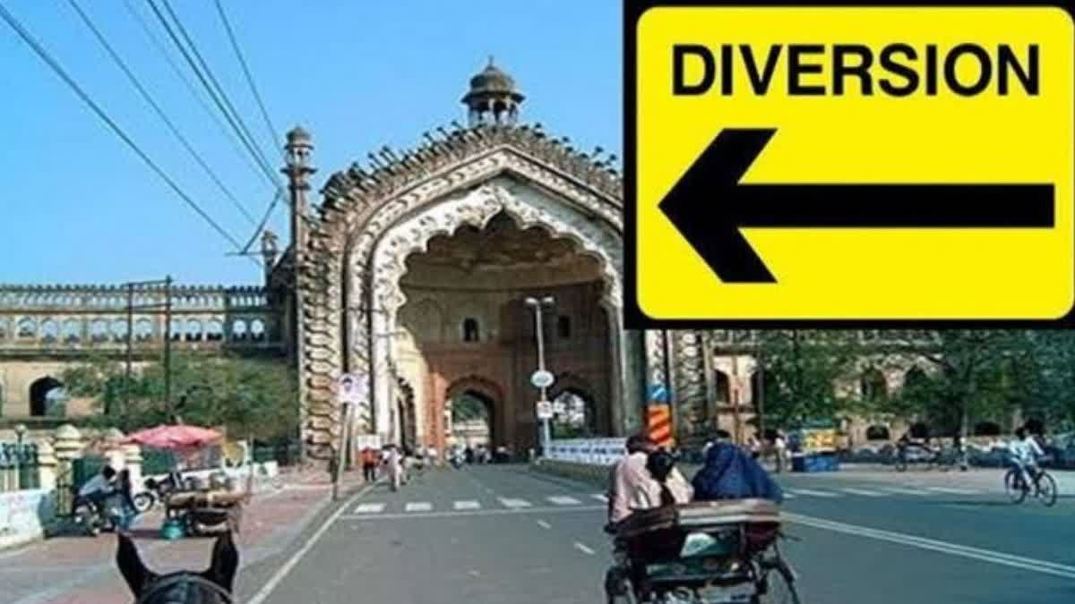 lucknow traffic route diversion in gomtinagar six months latest news in hindi