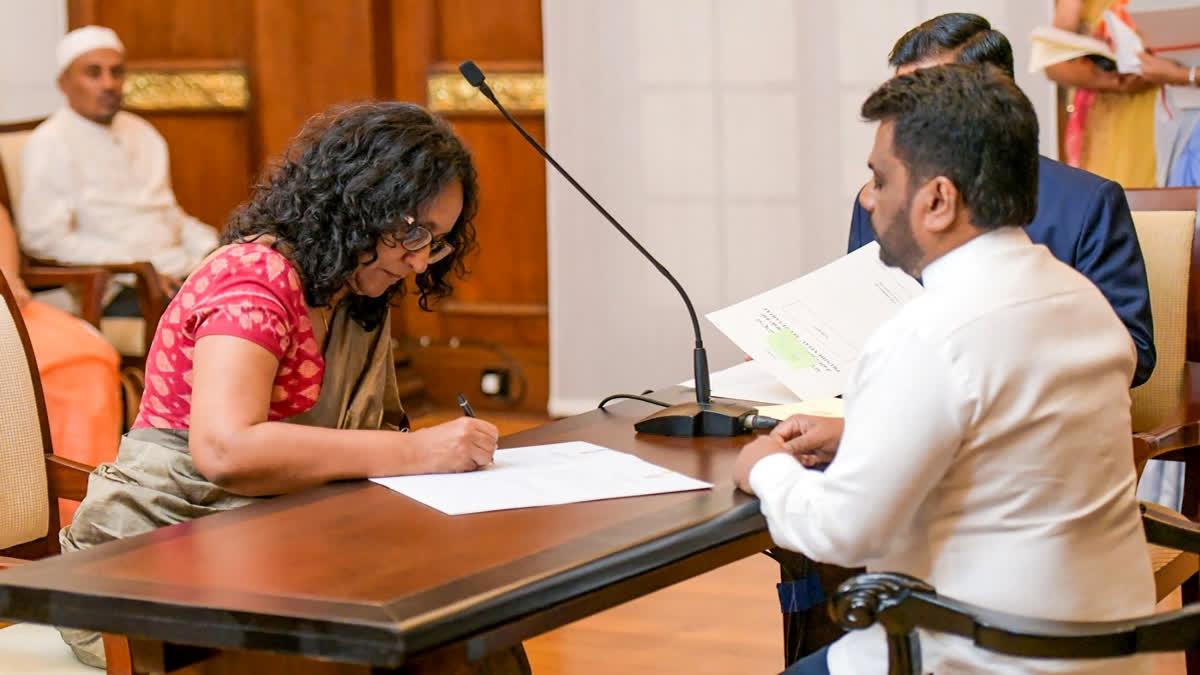 Harini Amarasuriya Sworn In As Sri Lanka's New Prime Minister