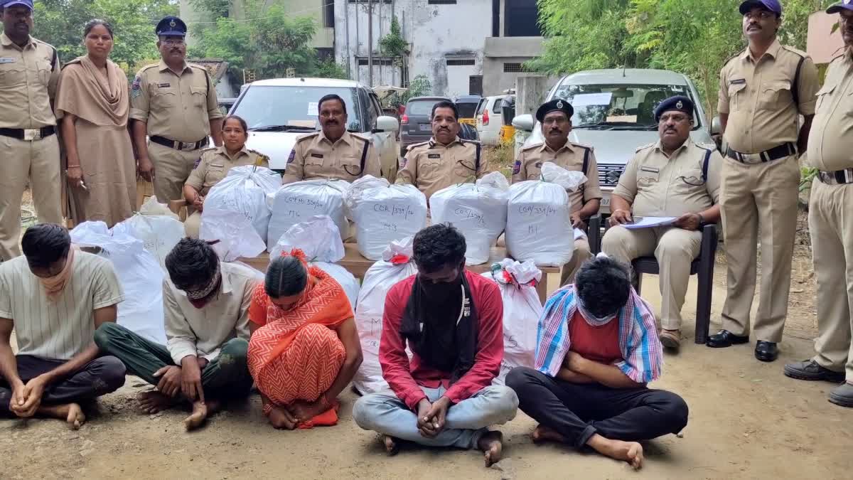 Police Busted Huge Amount of ganja