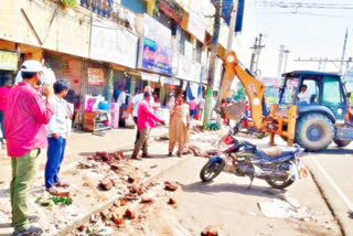 Encroachments in Rajamahendravaram