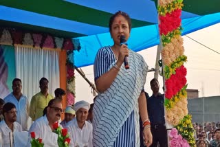 Kalpana Soren praised scheme during the Mainiya Samman Yatra in Palamu