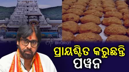 ତିରୁପତି ଲଡୁ ବିବାଦ; 11 ଦିନ ଉପବାସରେ ପୱନ କଲ୍ୟାଣ, କନକ ଦୁର୍ଗା ମନ୍ଦିରର କଲେ ସୁଦ୍ଧିକରଣ