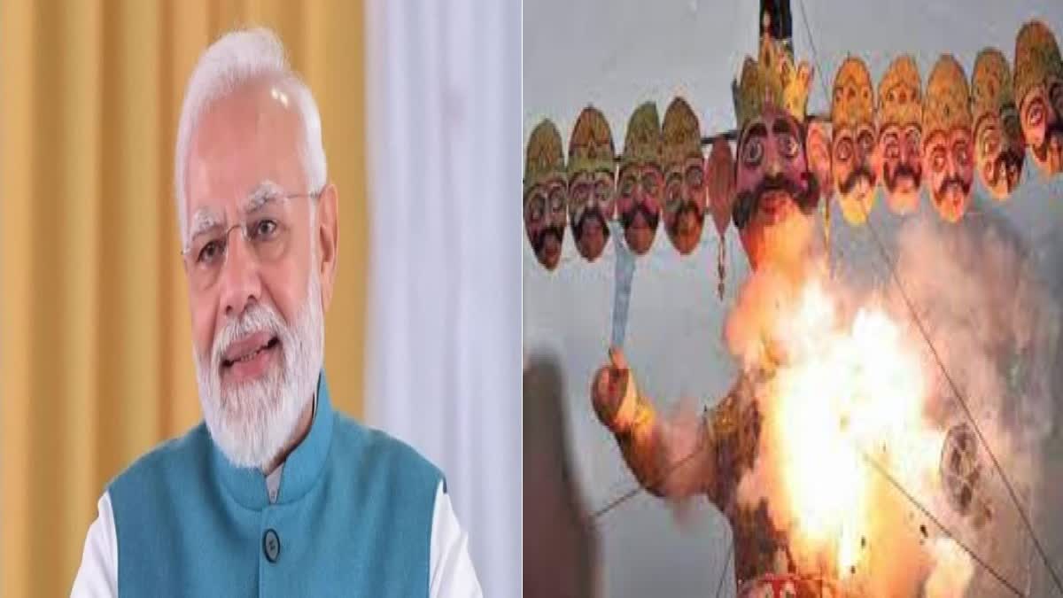 pm modi to burns effigy of ravana