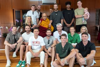 New Zealand Cricket Players meets Dalai Lama