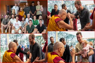 New Zealand cricket team players met Dalai Lama