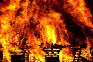 नालंदा में घर में लगी भीषण आग