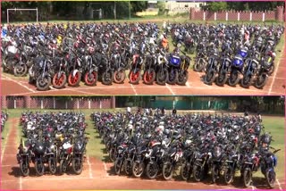 Police Seized Thousand Two Wheelers in Kadapa