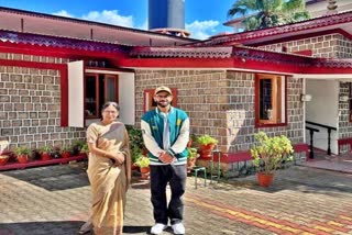 Virat Kohli reached Chinmay Tapovan of Dharamshala