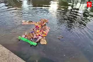 maa durga statue immersion in barpetaroad