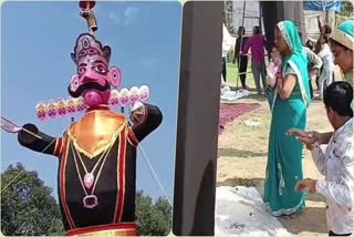 pooja of Ravana effigy in Shahjahanpur