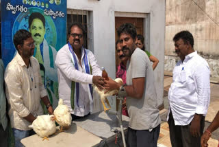 YCP leader distributes liquor and chicken