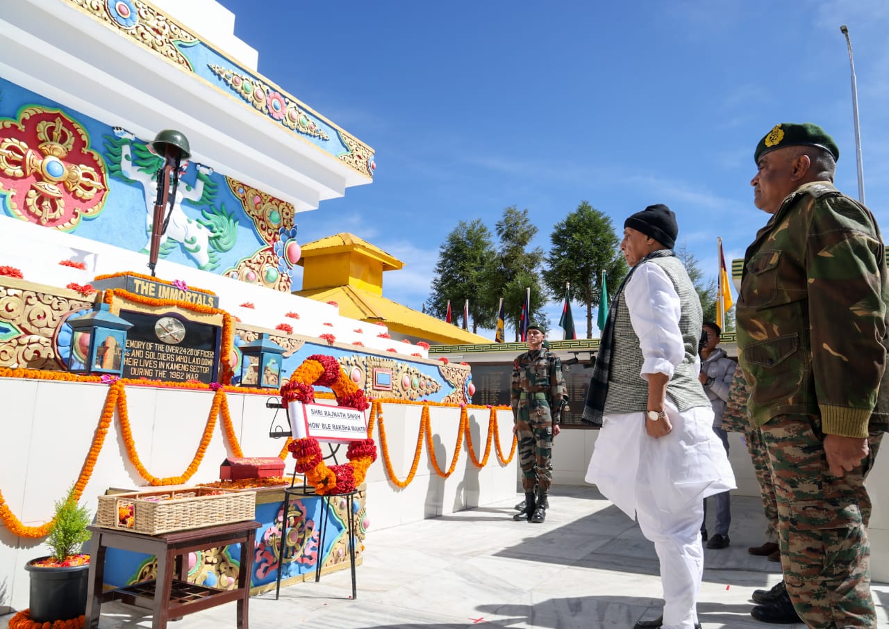 Rajnath Singh in Bumla