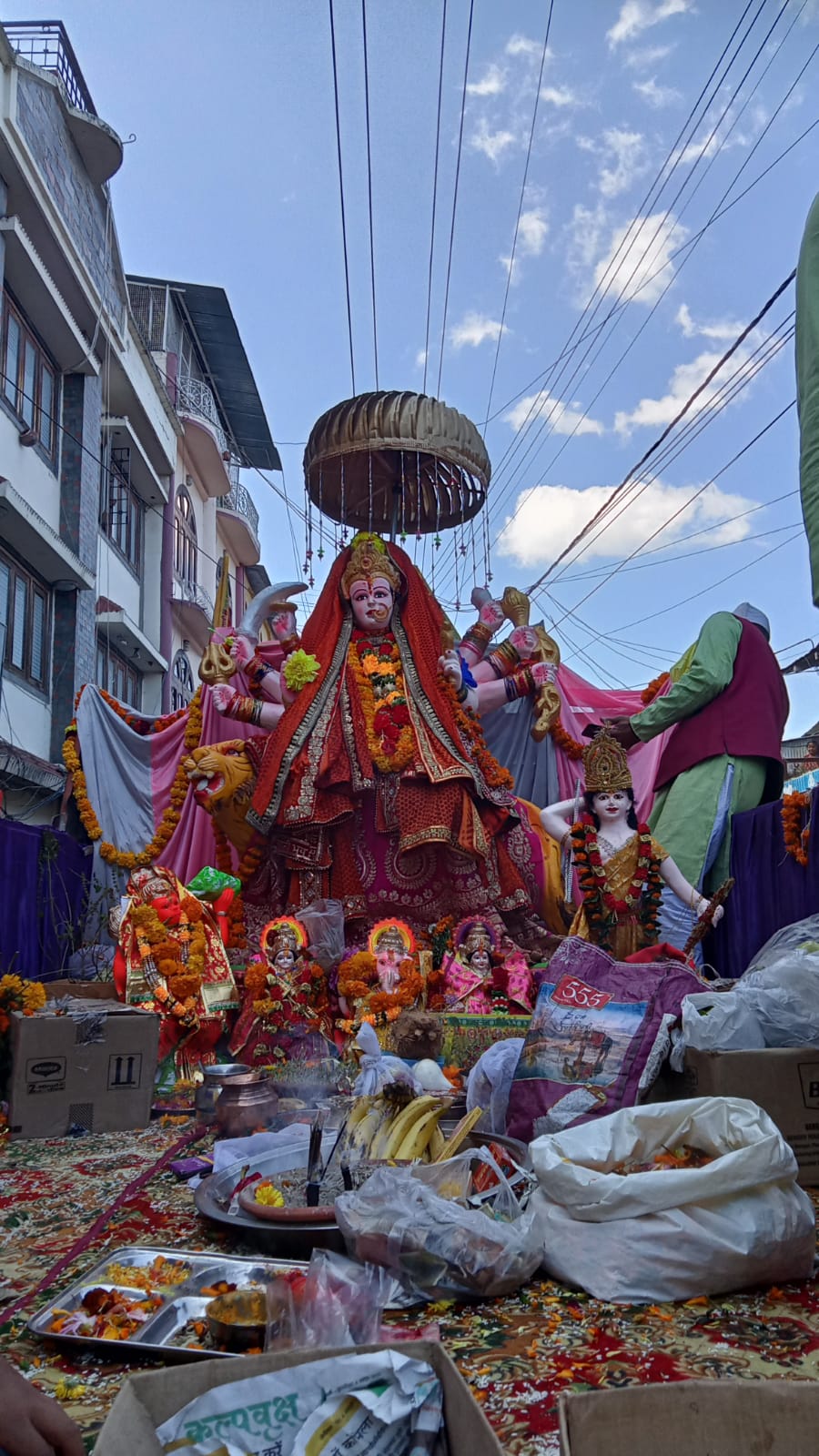 Maa Durga Idol Immersed in Saryu River