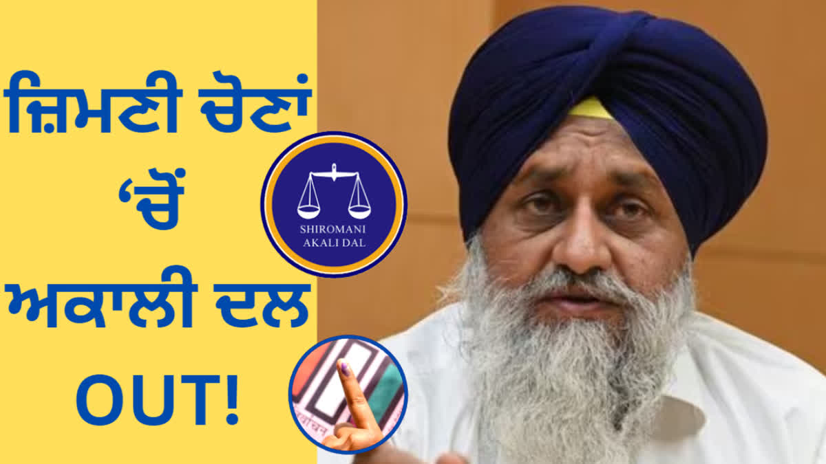 Akali Dal will not participate in Punjab by-elections 2024