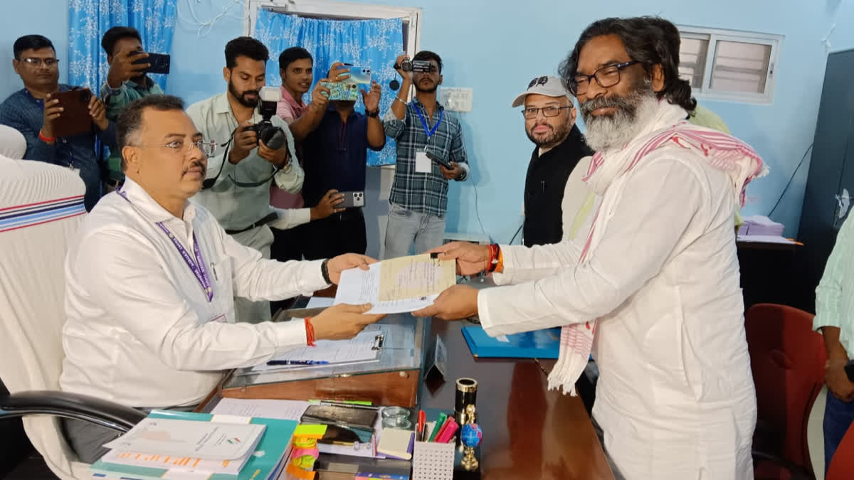 CM Hemant Soren filed nomination