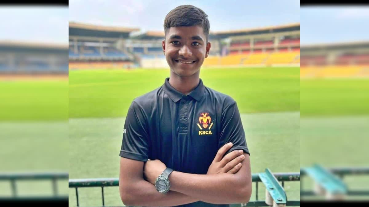 Vijay Merchant Trophy  Raichur boy is vice captain  Karnataka U16 team  BCCI tournament  ವಿಜಯ್​ ಮರ್ಚೆಂಟ್ ಟ್ರೋಫಿ  ಕರ್ನಾಟಕ ತಂಡಕ್ಕೆ ರಾಯಚೂರು ಬಾಲಕ ಉಪನಾಯಕ  ಕರ್ನಾಟಕ ಅಂಡರ್​ 16 ತಂಡ  ಬಿಸಿಸಿಐ ವಿಜಯ್​ ಮರ್ಚೆಂಟ್ ಟ್ರೋಫಿ  ರಾಯಚೂರಿನ ಪೊಲೀಸ್ ಹೆಡ್‌ಕಾನ್ಸ್‌ಟೇಬಲ್  ಕರ್ನಾಟಕ ತಂಡಕ್ಕೆ ದ್ರಾವಿಡ್​ ಮಗ ನಾಯಕ  ರಾಯಚೂರು ಬಾಲಕ ಉಪನಾಯಕ