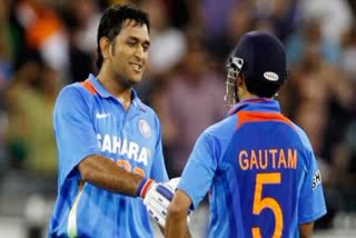 Gautam Gambhir Favourite Batting Partner MS Dhoni  Gautam Gambhir on MS Dhoni  Lucknow Super Giants  Kolkata Knight Riders  ധോണിയെക്കുറിച്ച് ഗൗതം ഗംഭീര്‍  എംഎസ്‌ ധോണി  ഗൗതം ഗംഭീര്‍  പ്രിയപ്പെട്ട ബാറ്റിങ് പങ്കാളി ധോണിയെന്ന് ഗംഭീര്‍