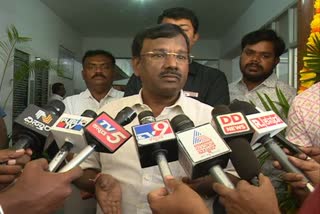 Union Minister A Narayanaswamy spoke to the media.