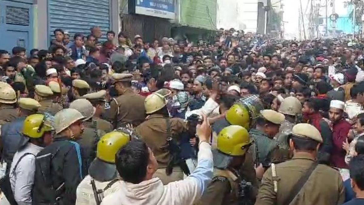 Cops clash with protesters during survey of Mughal-era mosque in Uttar Pradesh's Sambhal. Three protesters were shot dead