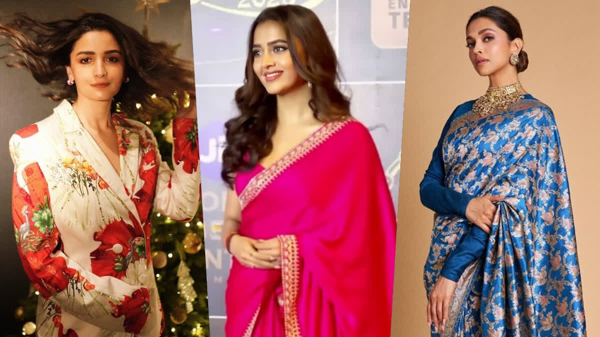 Umang 2023: Alia Bhatt stuns in floral coat, Deepika Padukone and Tejasswi Prakash make heads turn in sarees at Mumbai Police annual event