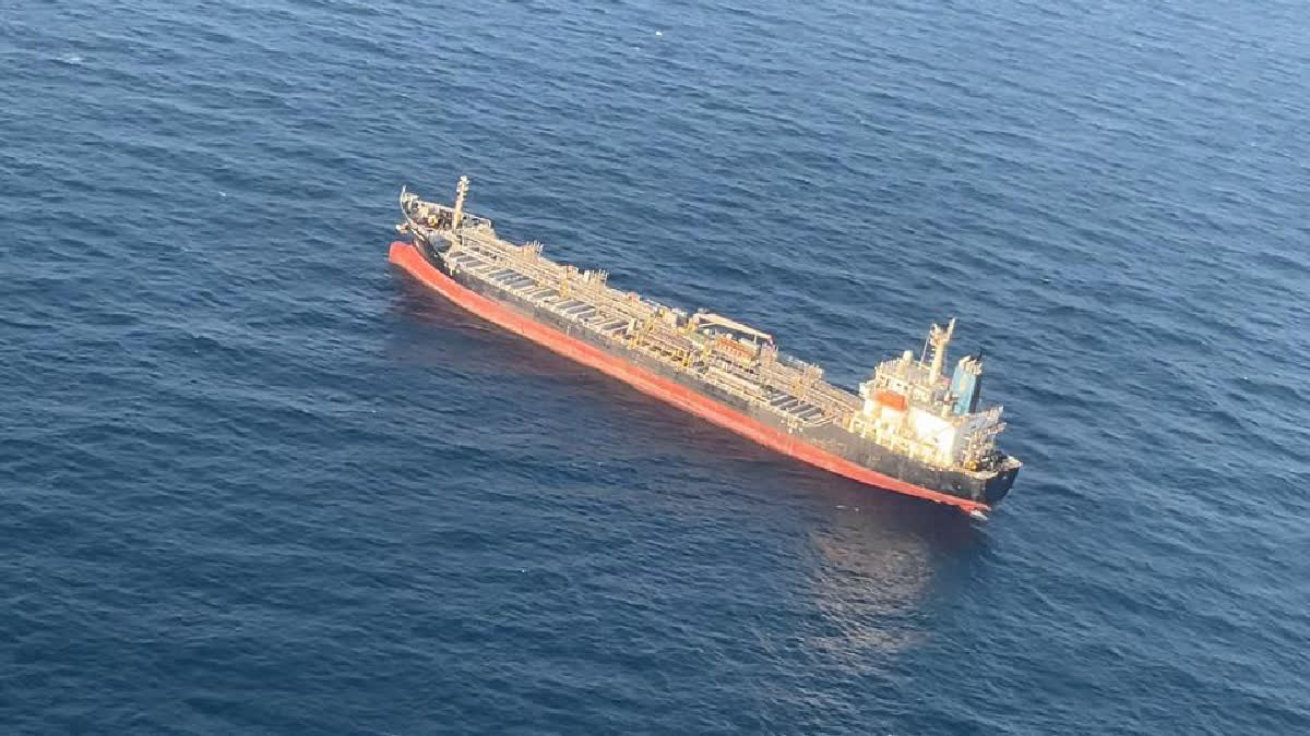 Hit by drone off Gujarat coast, merchant ship with 20 Indians on way to Mumbai