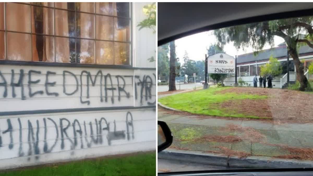 Vandalism of hindu temple