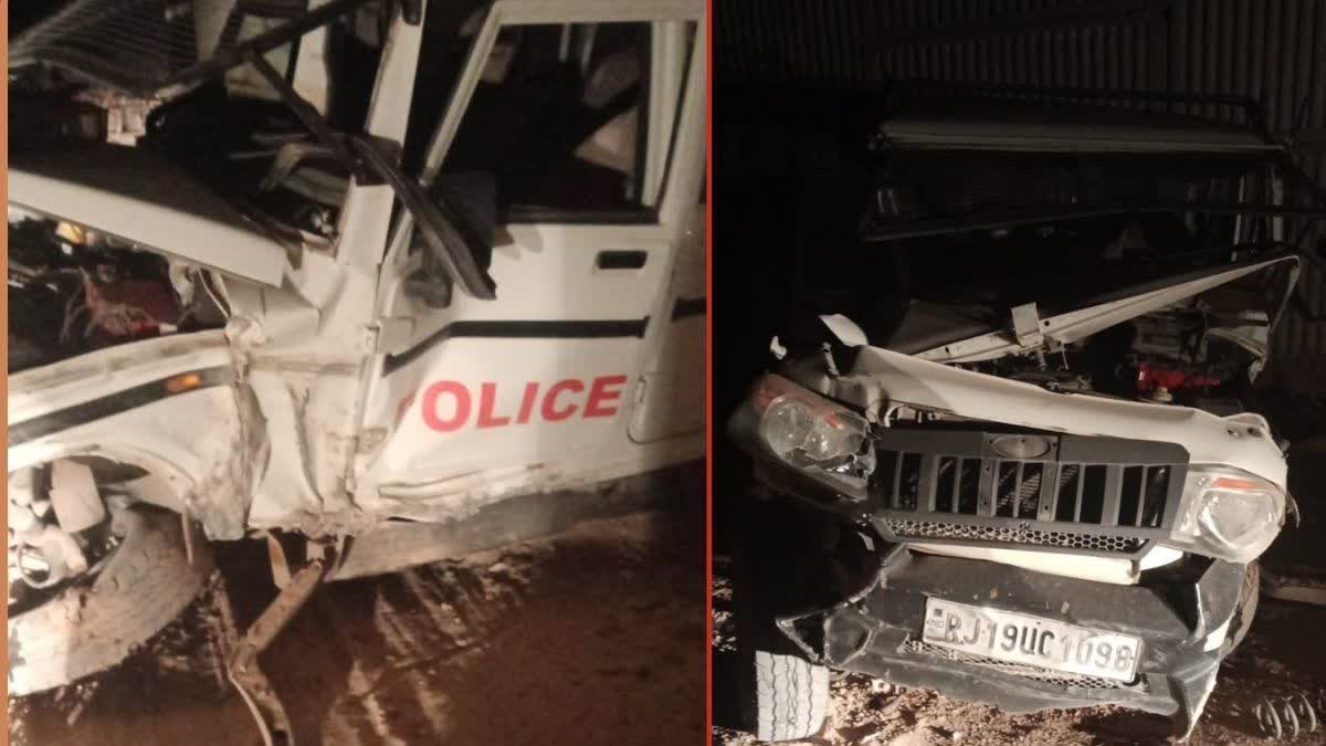 Attempt to load dumper on police vehicle