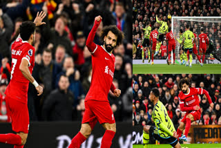 Liverpool vs Arsenal  Premier League  Liverpool vs Arsenal Match Result  Liverpool vs Arsenal Goals  Premier League Points Table  Gabriel Magalhaes Goal Against Liverpool  Mohamed Salah Goal Against Arsenal  പ്രീമിയര്‍ ലീഗ് ഫുട്‌ബോള്‍  ലിവര്‍പൂള്‍ ആഴ്‌സണല്‍  പ്രീമിയര്‍ ലീഗ് പോയിന്‍റ് പട്ടിക