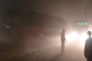 Dense fog in Dausa
