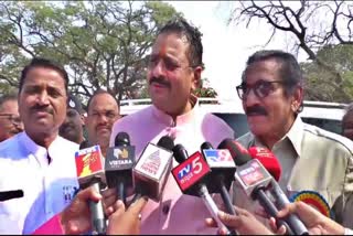 MLA Basanagouda Patil Yatnal spoke to the media.