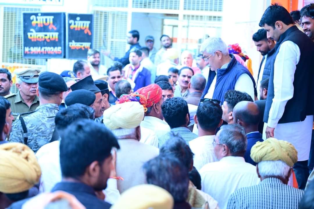 Gajendra Singh Shekhawat Jaisalmer Visit