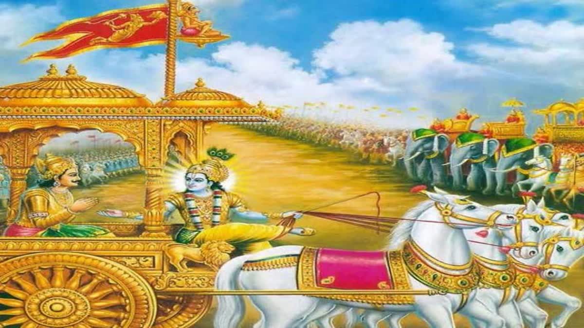 Hanuman Flag On Arjuna Chariot