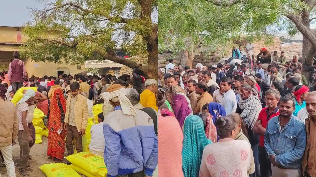 FARMERS WAITING IN LINES FOR UREA