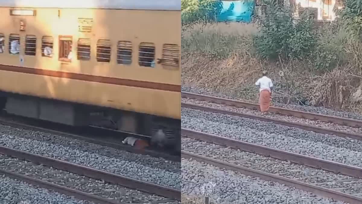 TRAIN PASSED OVERHEAD FINALLY ALIVE  MIDDLEAGED MAN LYING TRACK KANNUR  MAN LYING ON TRACK WAS IDENTIFIED  LATEST NEWS IN MALAYALAM