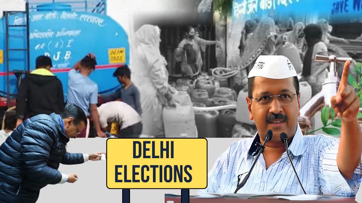 केजरीवाल को पूरी दिल्ली को 24 घंटे साफ पानी देने का वादा