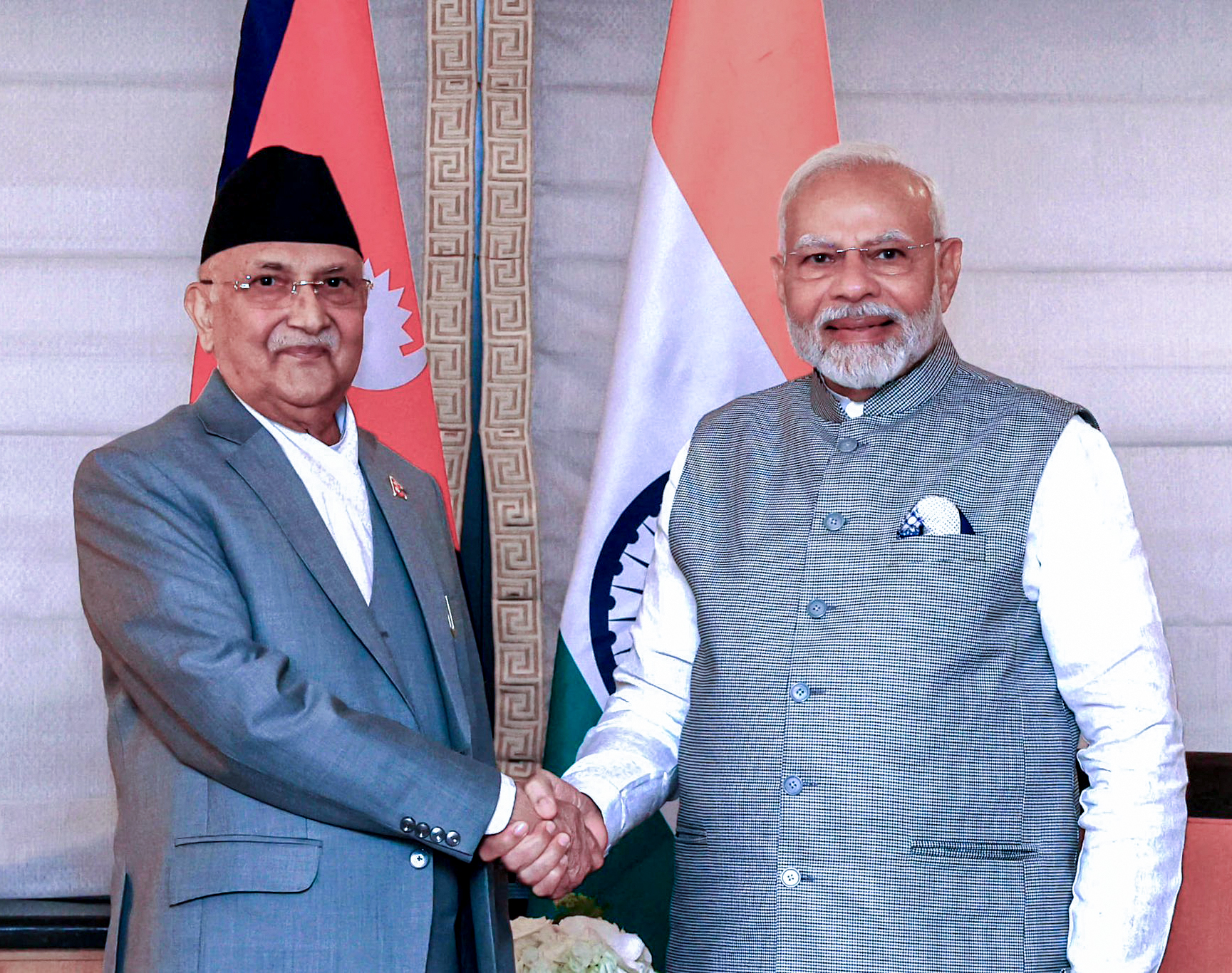 Nepal PM KP Sharma Oli and PM Modi